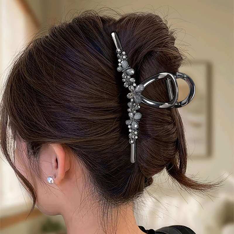 Hi Tech Accessories - Temperament Glaze Rhinestone Butterfly Large Hair