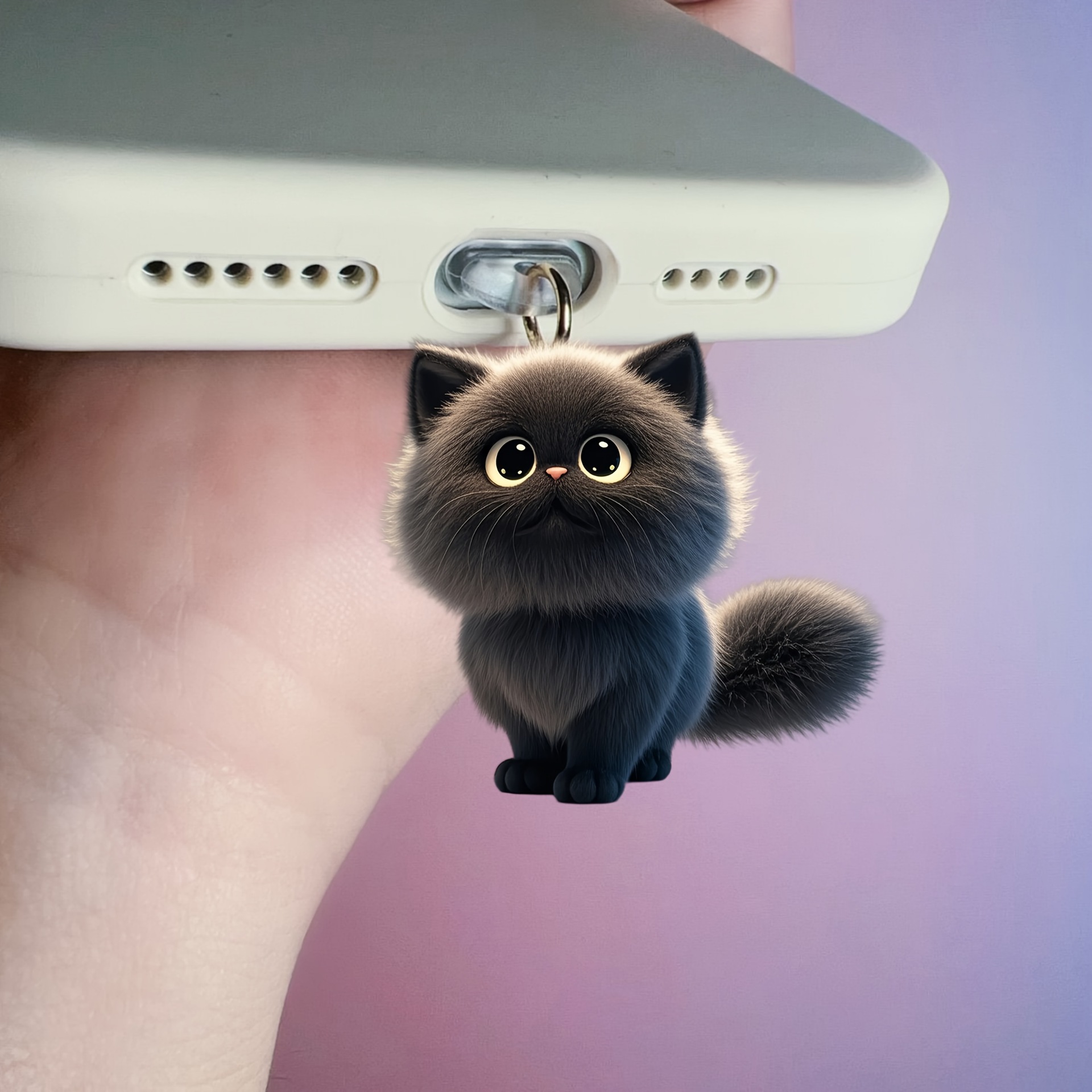 Tech Accessories For Iphone - 2D Flat Acrylic Cute Dust Plug
