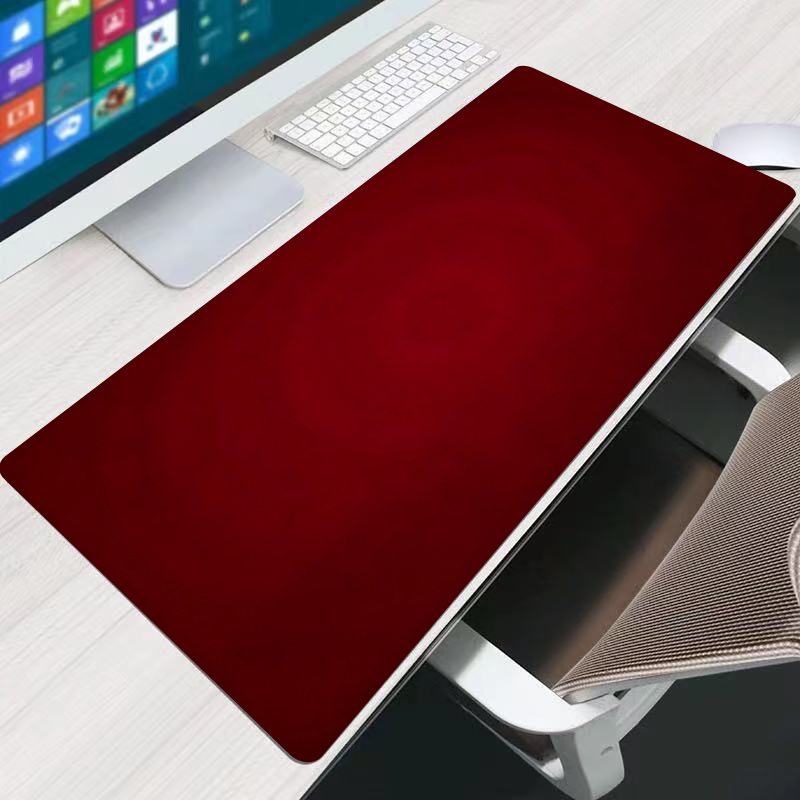 Tech Accessories Desk - Red Mouse Pad Office Extended Desk