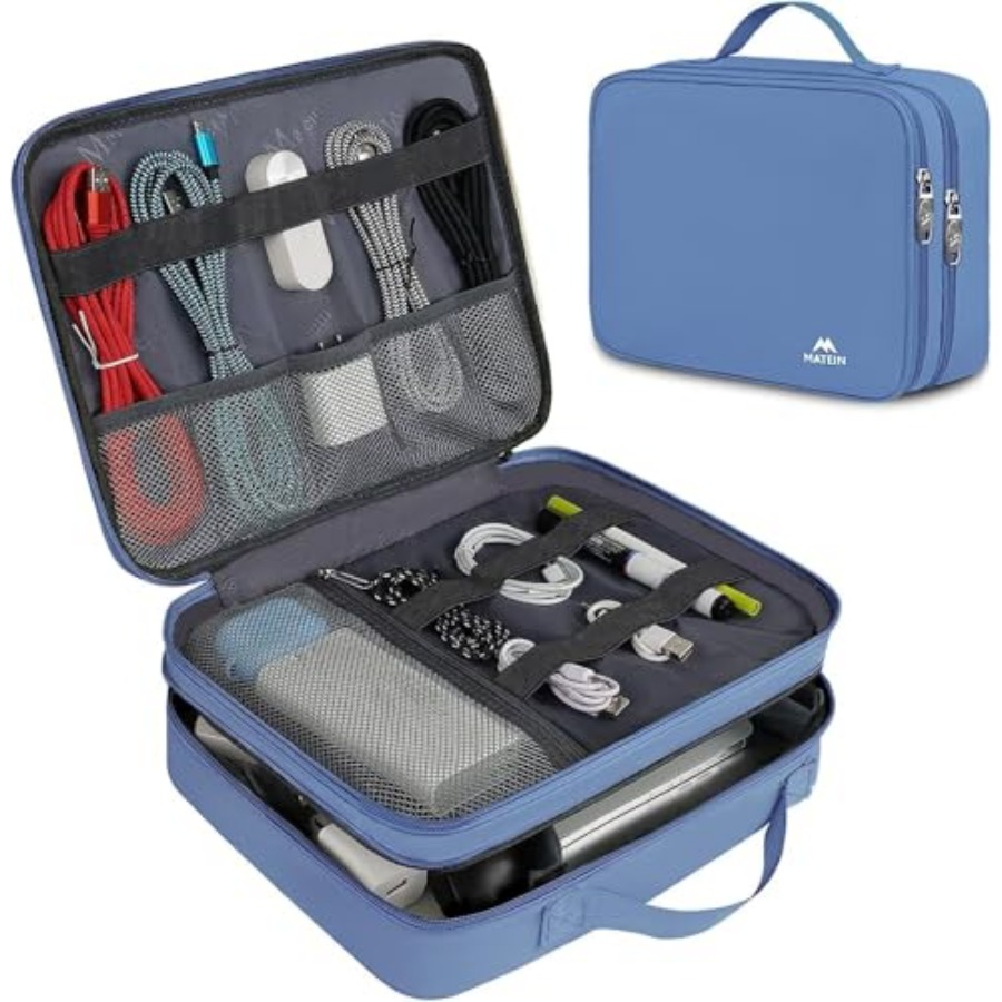 Tech Accessories For A Tablet - Electronics Organizer, Electronic Accessories Case with