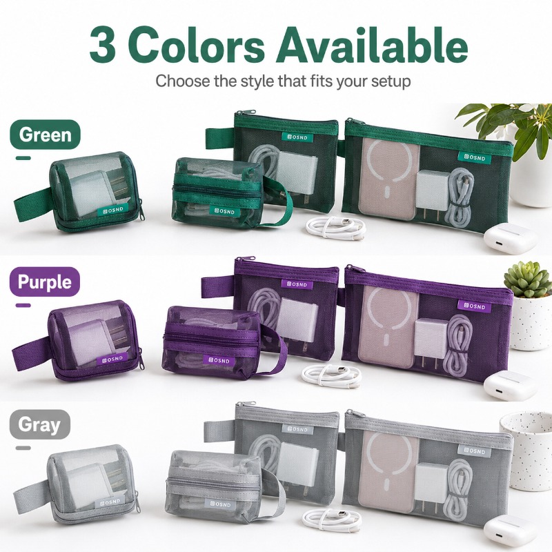 6PCS Portable Mesh Tech Access - Tech Woven Accessories のレビューと価格