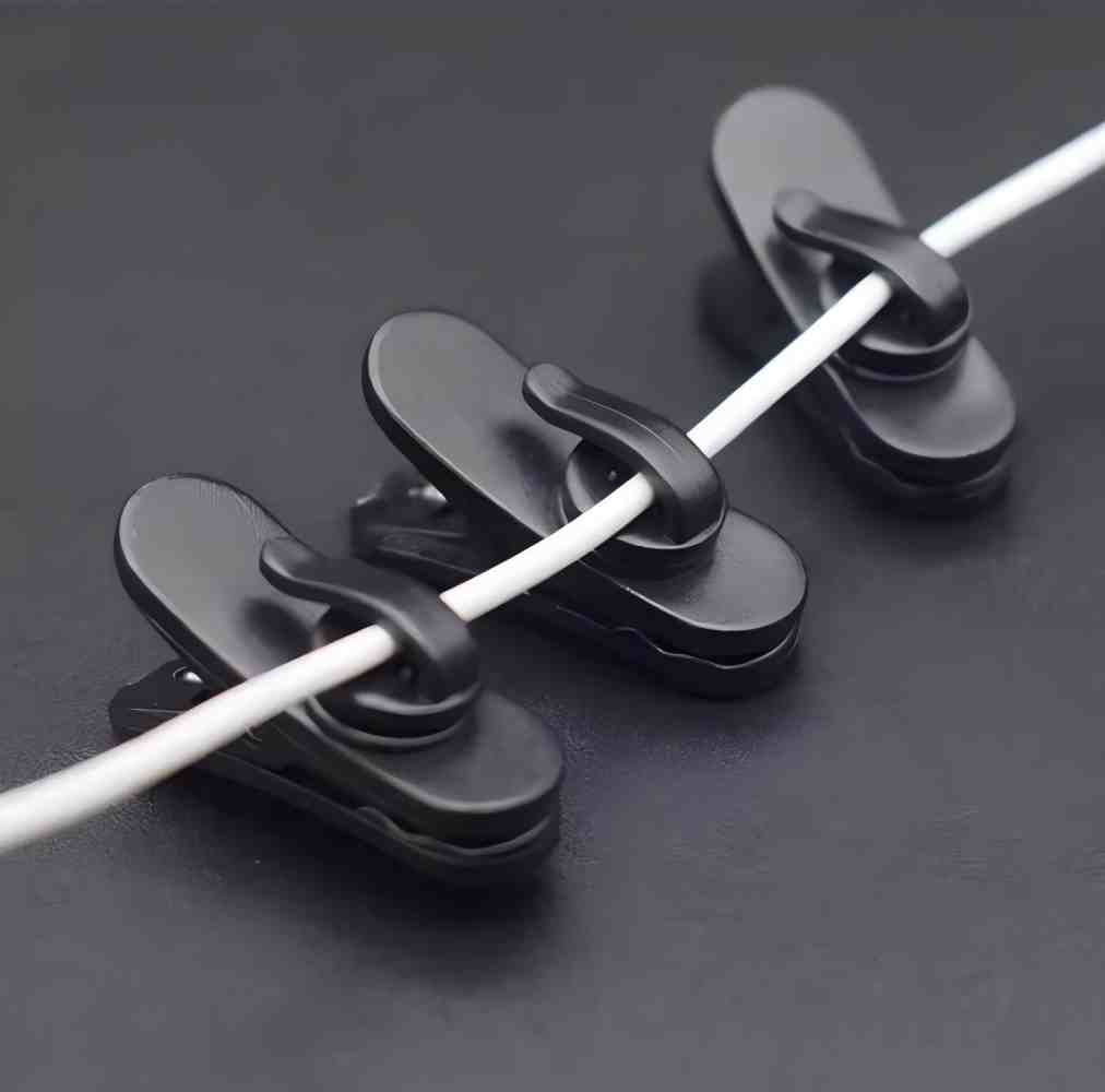 10pcs Rotating Earphone Cable  - Desk Cable Clip のレビューと価格