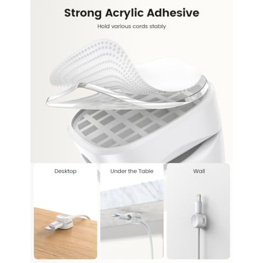 8 Pack Cord Organizer, [1s Loc - Desk Cable Clip のレビューと価格
