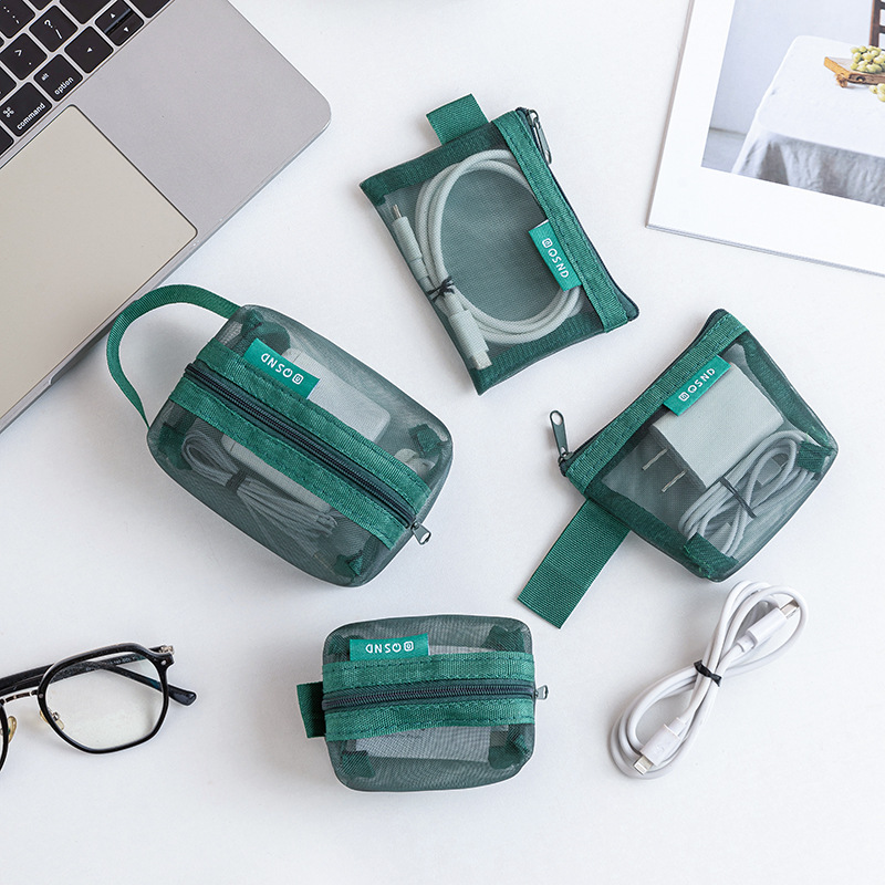 Transparent mesh data cable st - Travel Cable Organizer のレビューと価格
