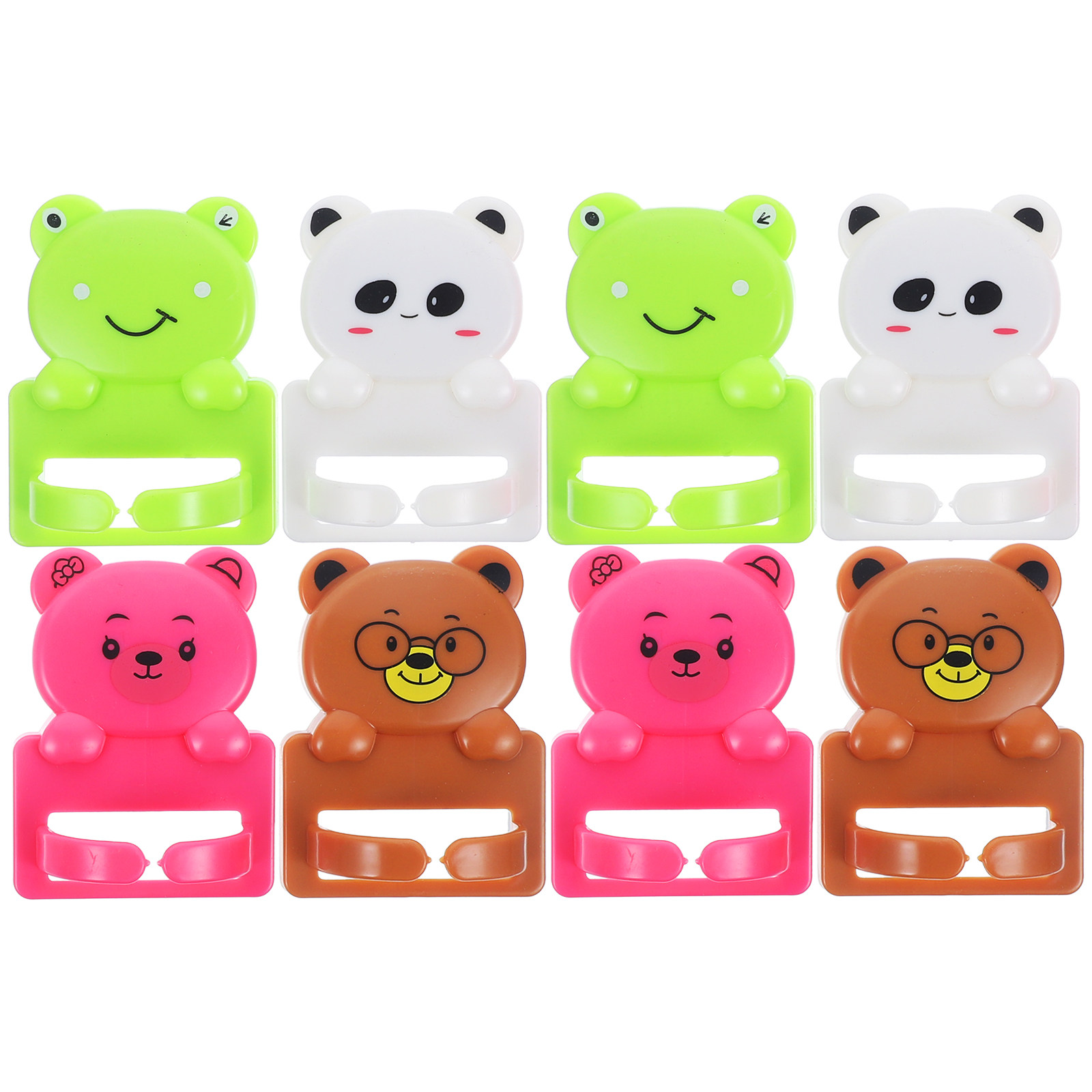 8 Pcs Cartoon Suction Cup Hook - Desk Cable Clip のレビューと価格