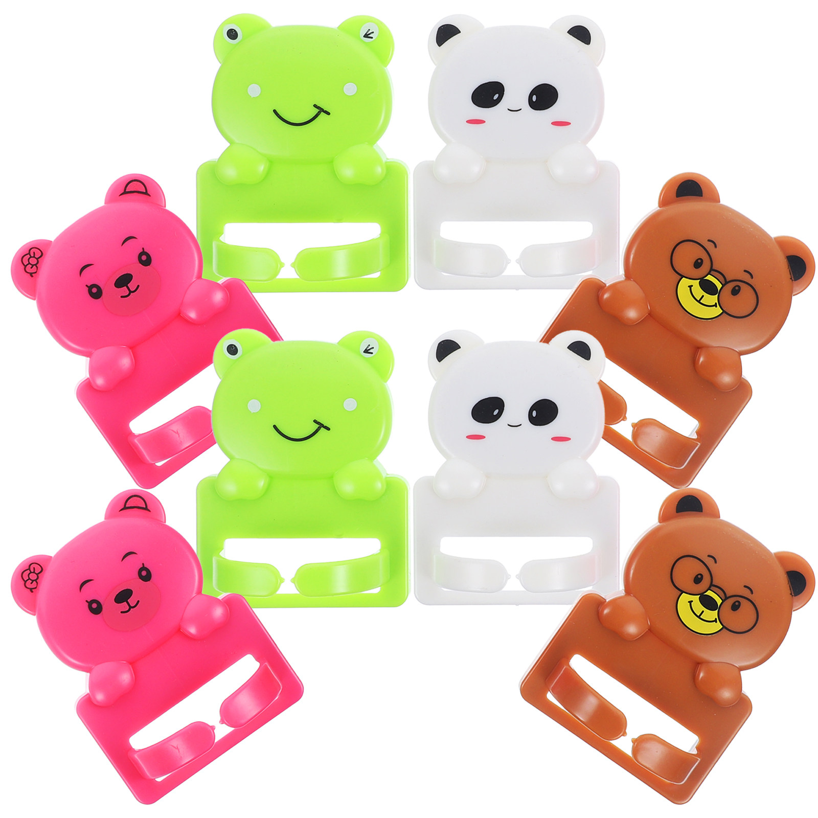 8 Pcs Cartoon Suction Cup Hook - Desk Cable Clip のレビューと価格