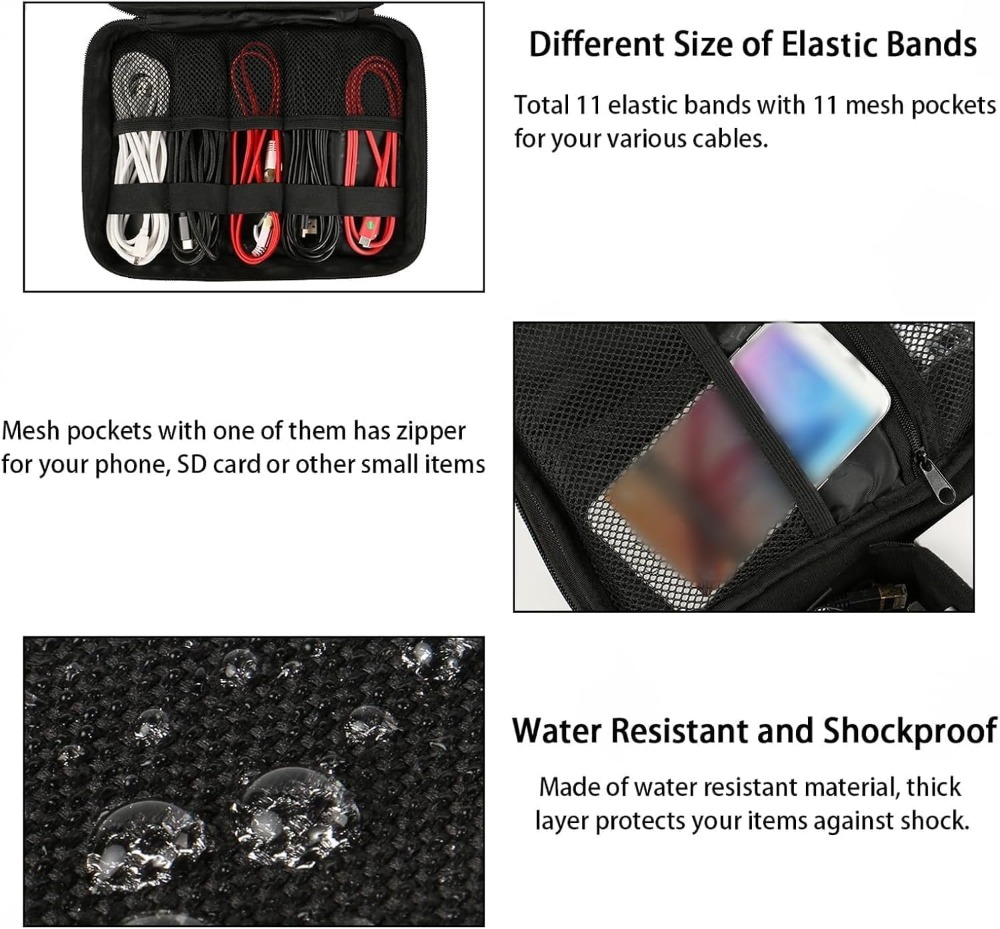 Waterproof Travel Electronic O - Travel Cable Organizer のレビューと価格