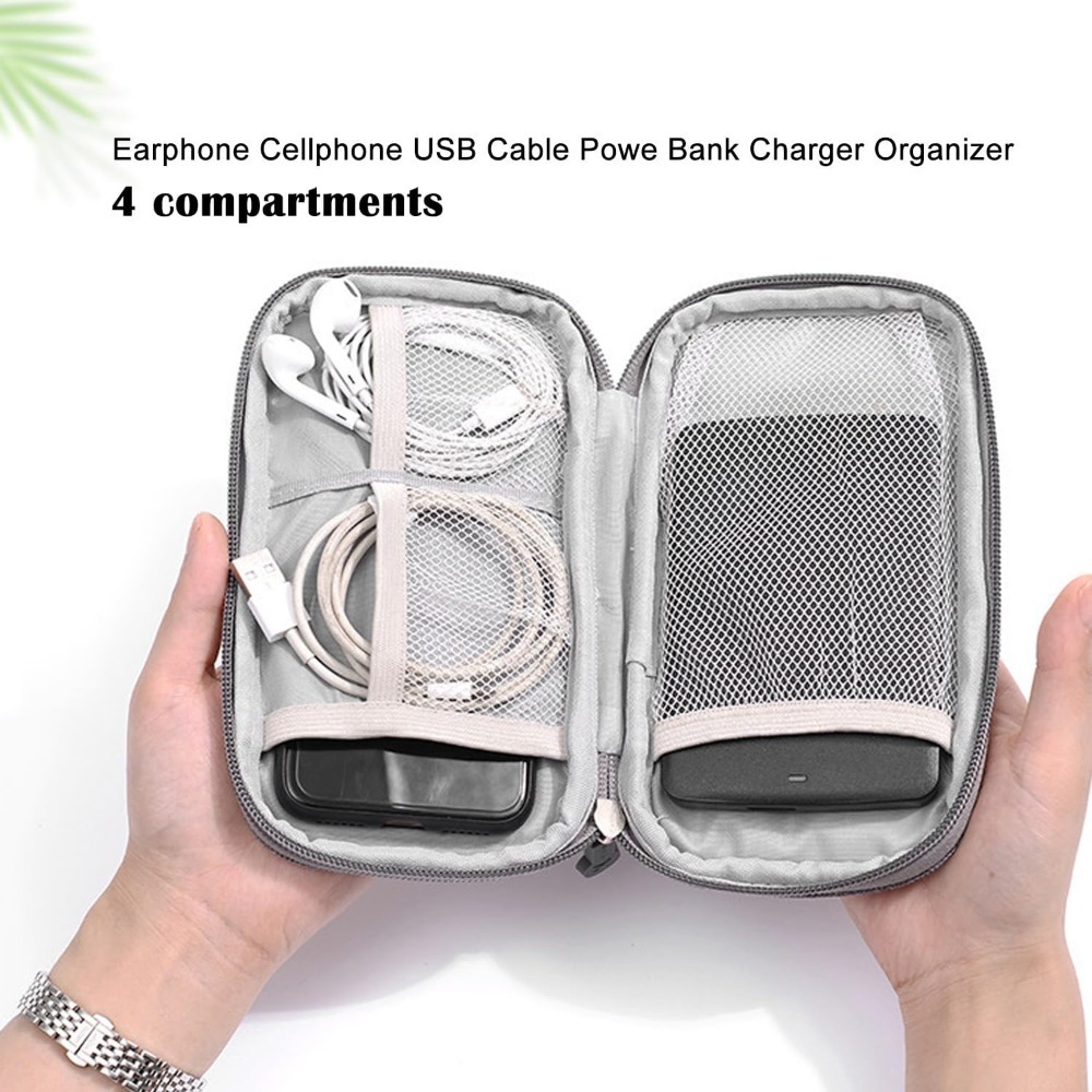 Portable Double Layer Electron - Tech Accessories Storage のレビューと価格