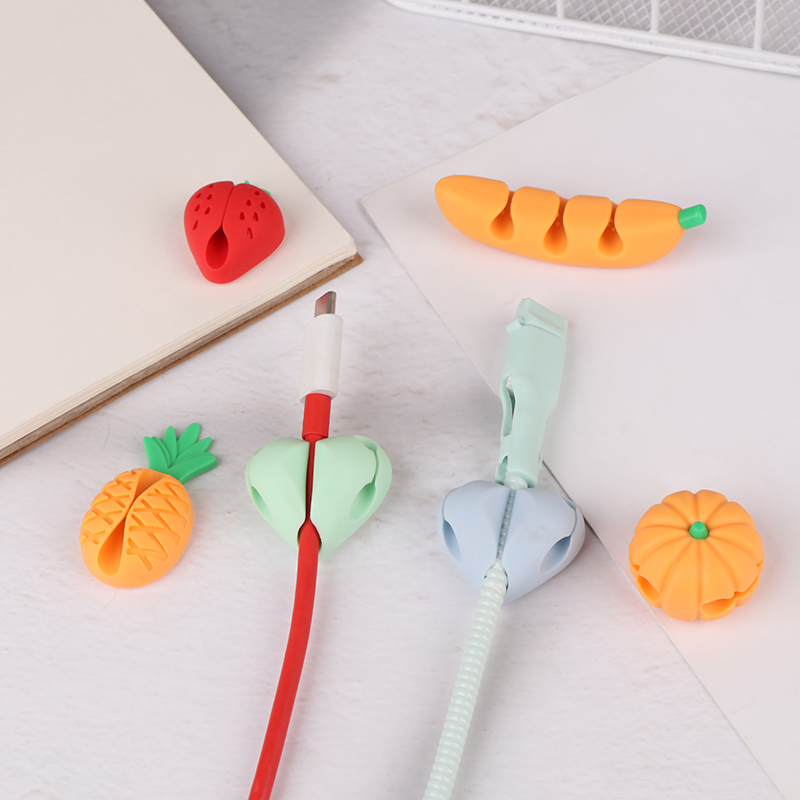 2/4Pcs Cute Love Pineapple Cab - Desk Cable Clip のレビューと価格