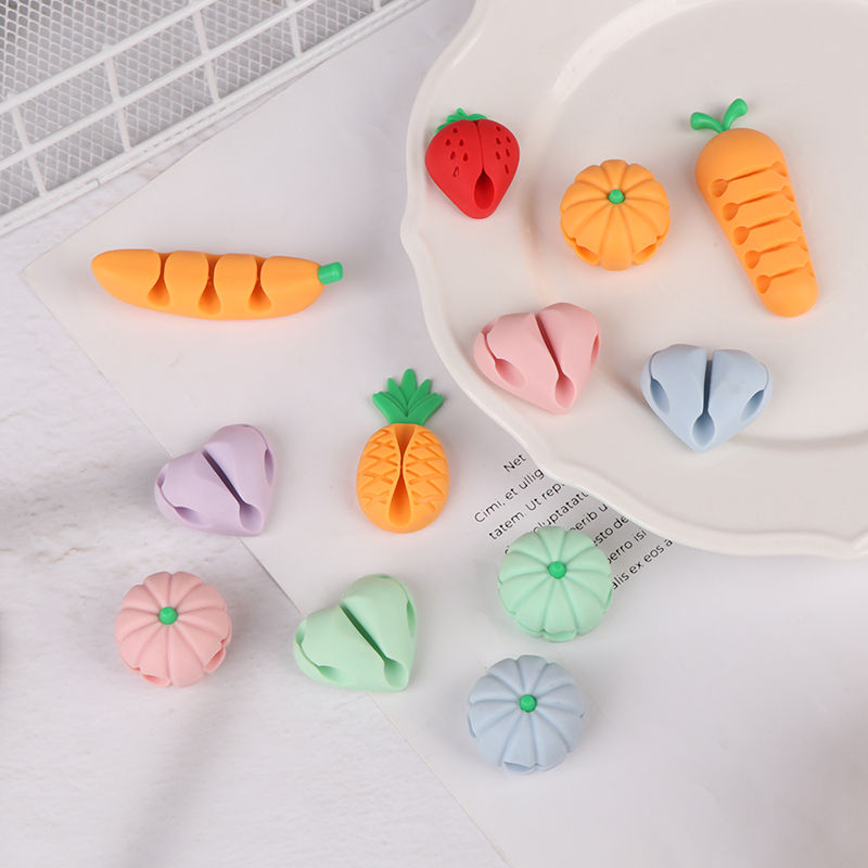 2/4Pcs Cute Love Pineapple Cab - Desk Cable Clip のレビューと価格