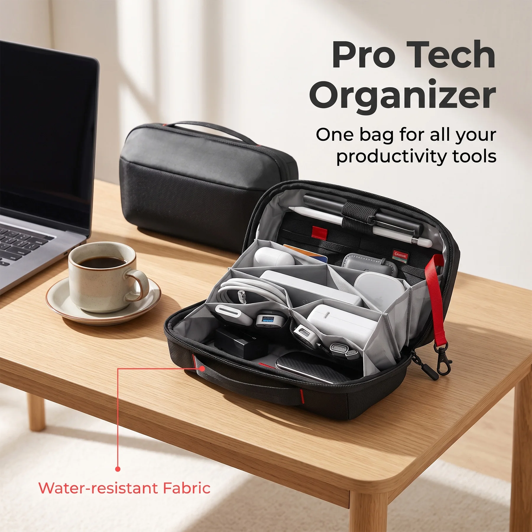 Travel Tech Organizer Pouch, W - Tech Accessories Storage のレビューと価格