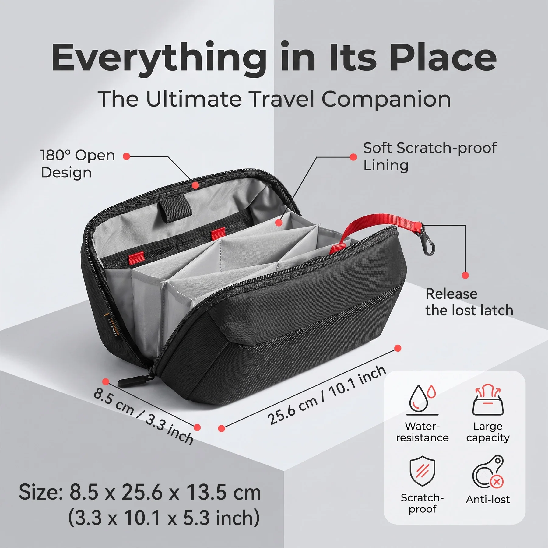 Travel Tech Organizer Pouch, W - Tech Accessories Storage のレビューと価格