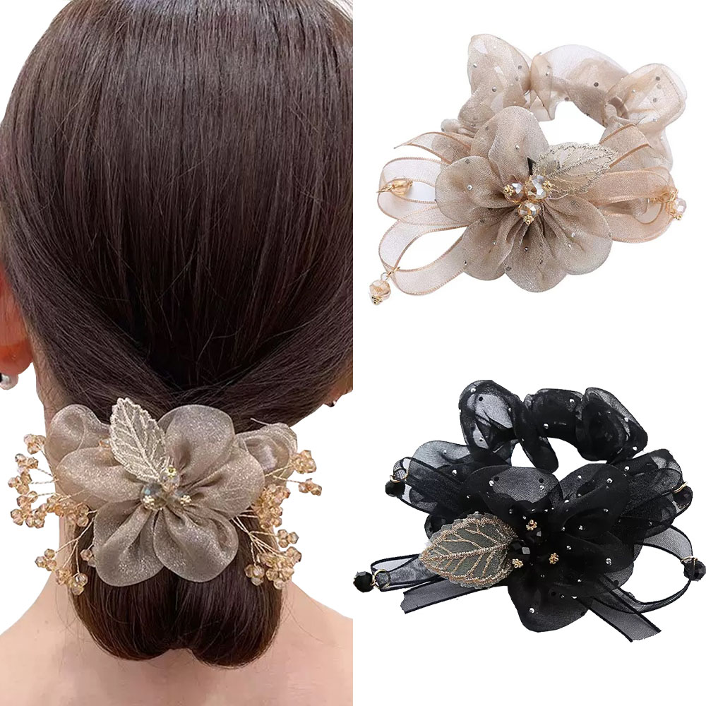 Flower Hair Ties Fashionable A - Hi Tech Accessories のレビューと価格