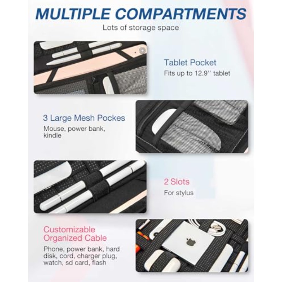 Water-Resistant Tech Organizer - Tech Accessories For A Tablet のレビューと価格