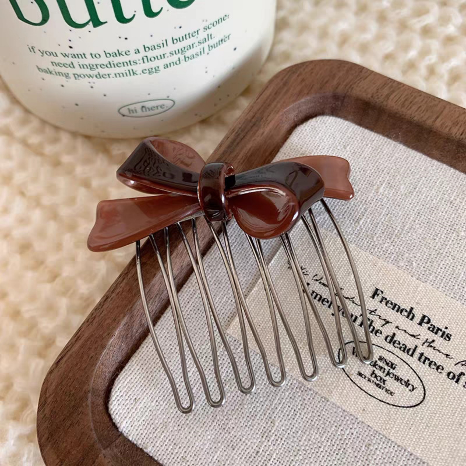 Women's Acrylic Bow Hair Combs - Tech Accessories Women のレビューと価格