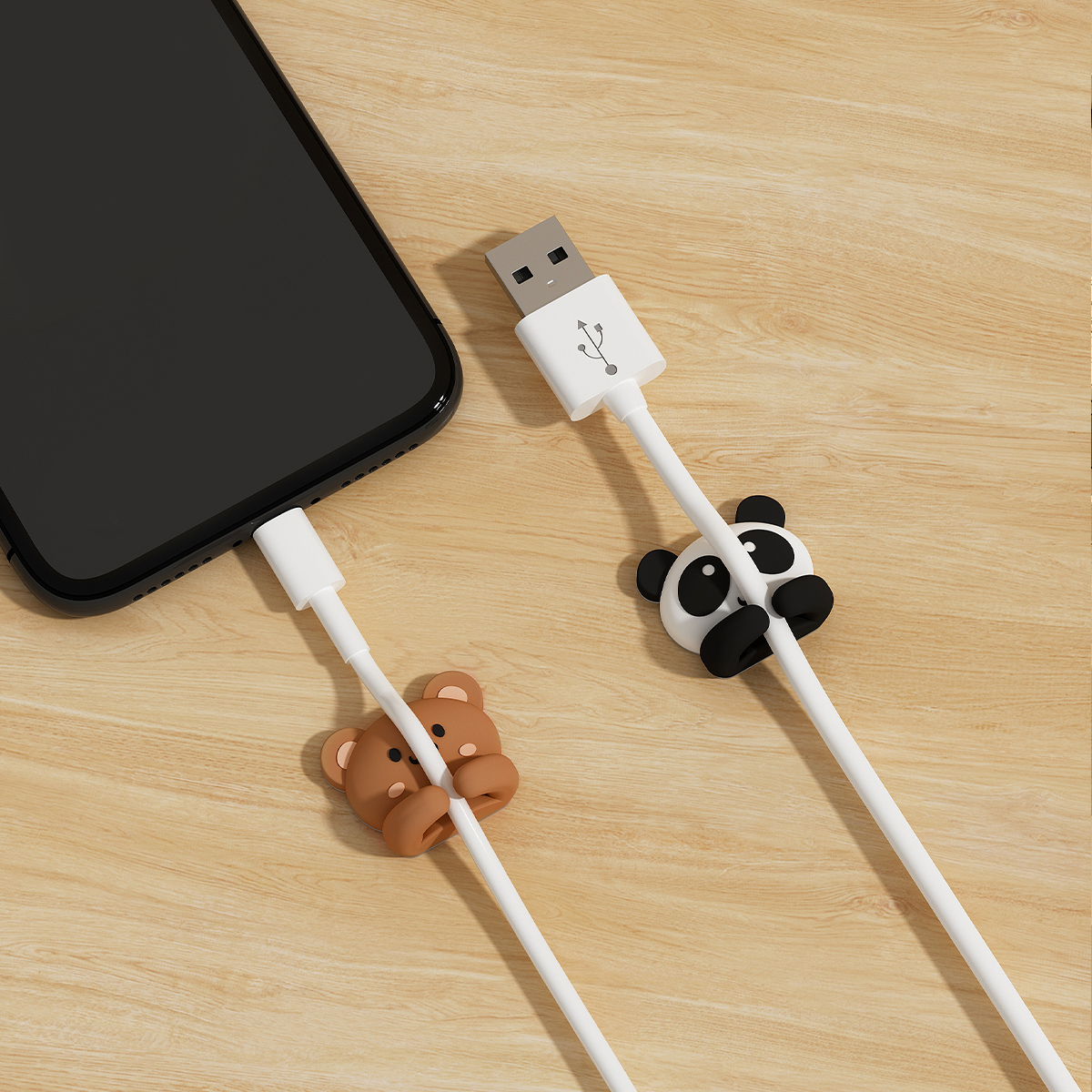 2/3pcs Cute Cartoon Desktop Ca - Desk Cable Clip のレビューと価格