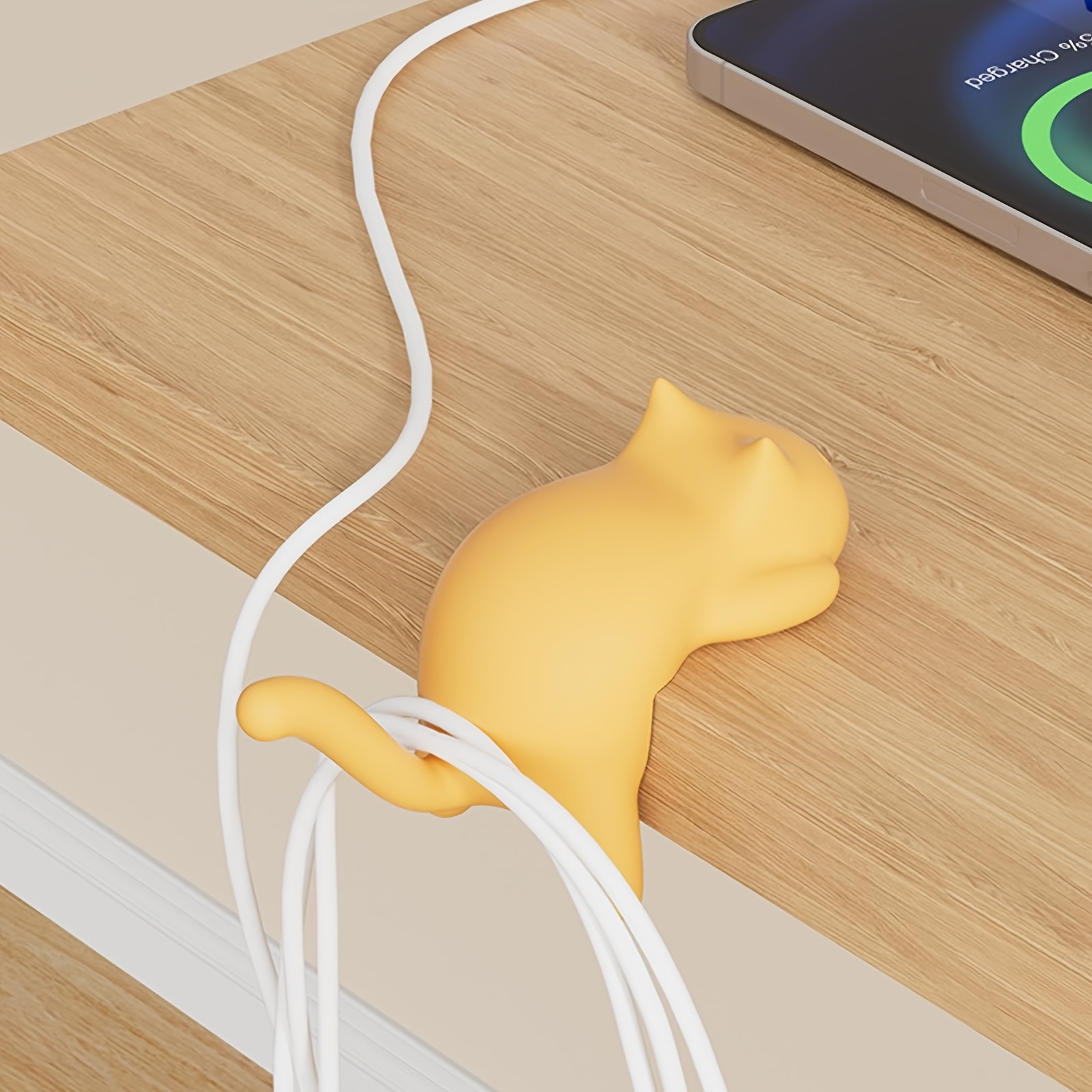 1pc Colorful Cat-Shaped Desk H - Desk Cable Clip のレビューと価格