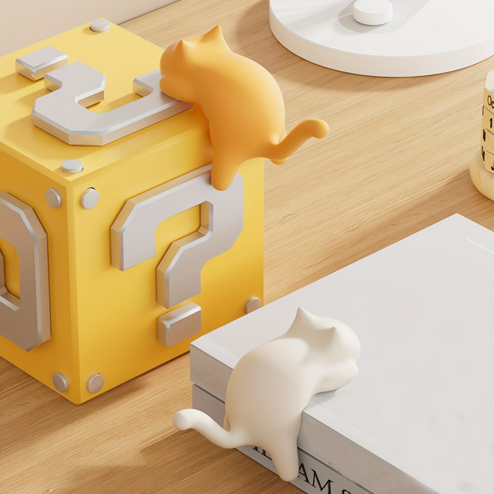 1pc Colorful Cat-Shaped Desk H - Desk Cable Clip のレビューと価格