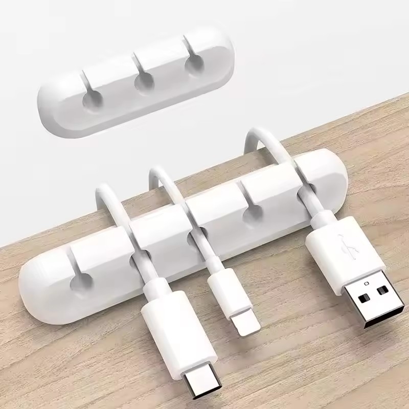 Silicone USB Cable Clip Winder - Desk Cable Clip のレビューと価格
