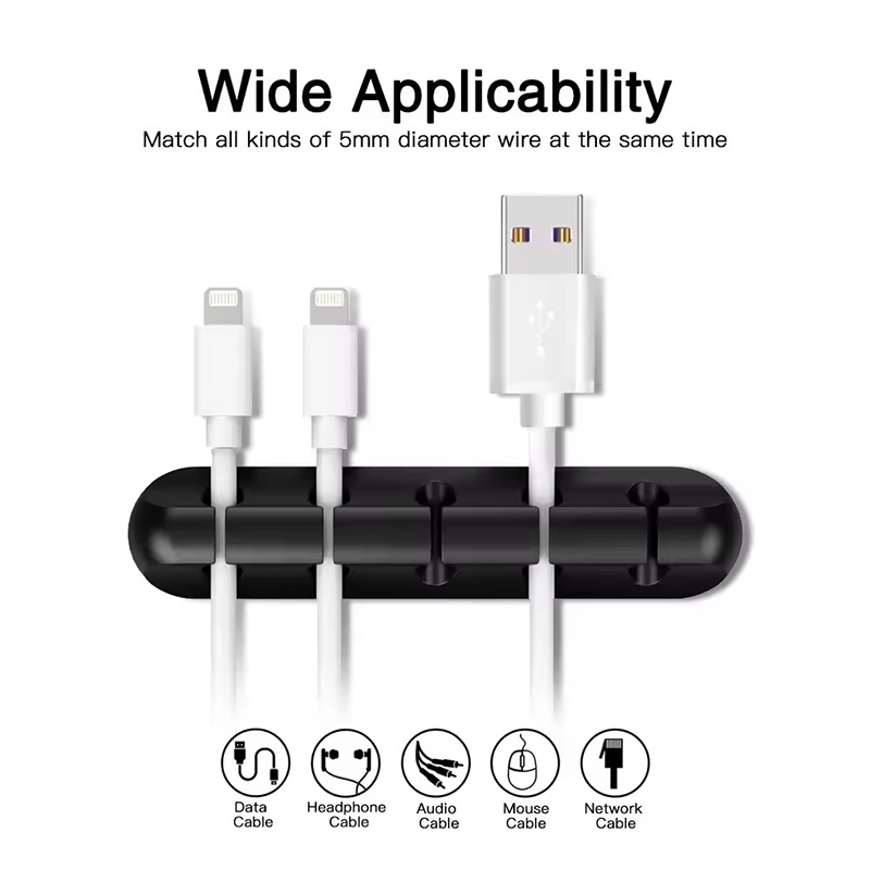Silicone USB Cable Clip Winder - Desk Cable Clip のレビューと価格