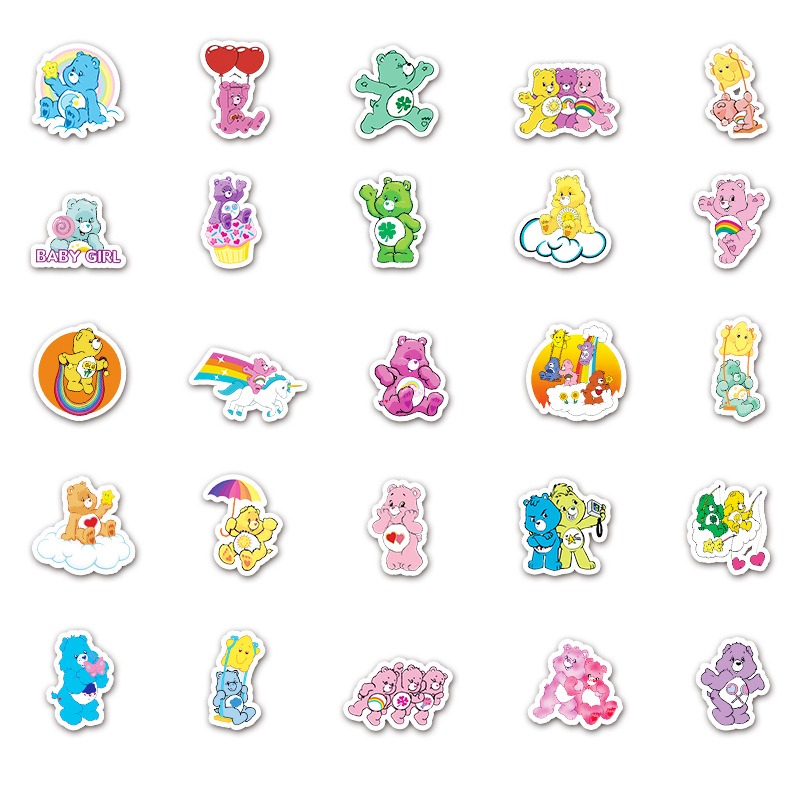 New Cute 50Pcs Care Bears Clas - Tech Home Accessories のレビューと価格