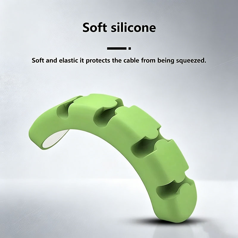 Silicone Cable Organizer Self  - Desk Cable Clip のレビューと価格