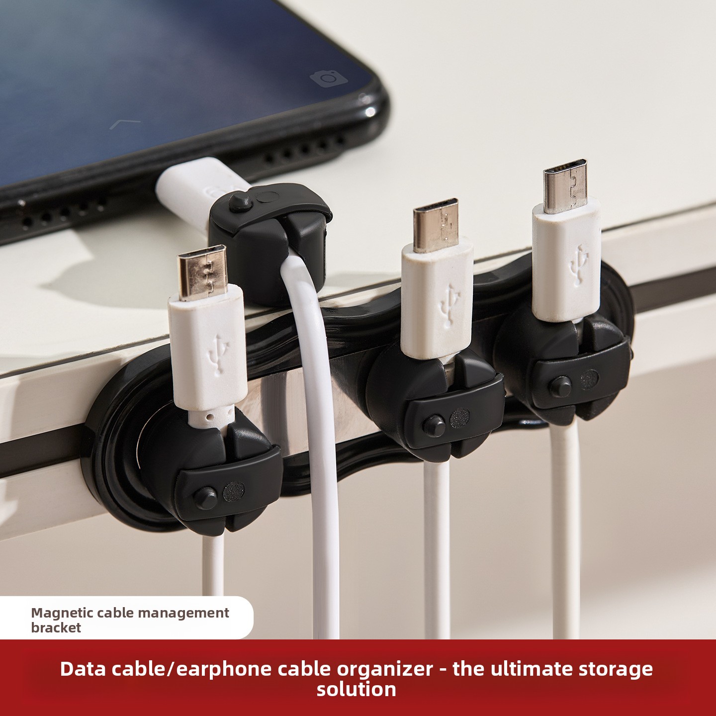 Magnetic Self-adhesive Cable O - Desk Cable Clip のレビューと価格
