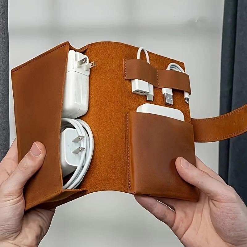 1pc PU Leather Multi-Compartme - Tech Woven Accessories のレビューと価格