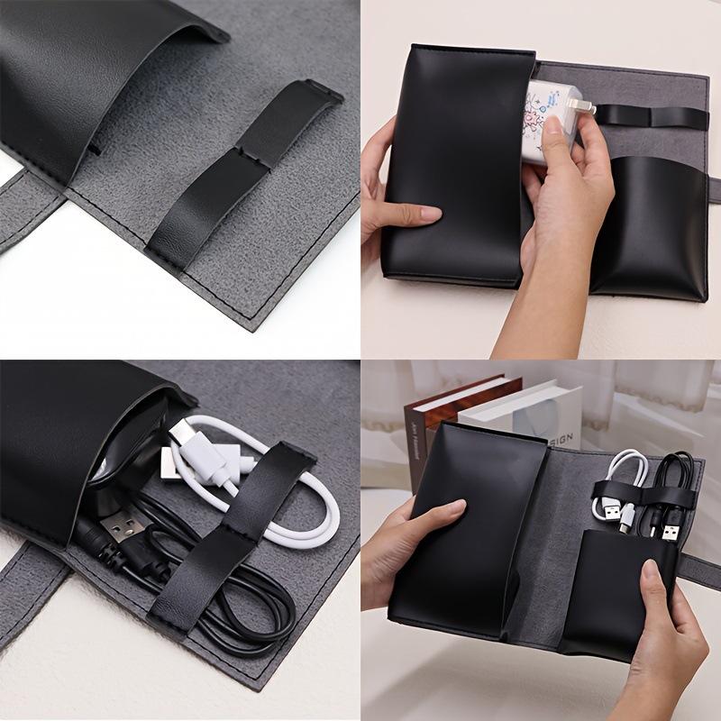 1pc PU Leather Multi-Compartme - Tech Woven Accessories のレビューと価格
