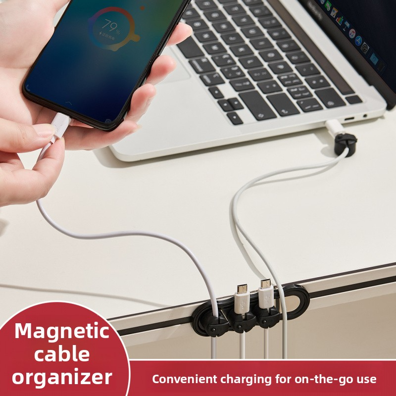 Desktop Magnetic Wire Organize - Desk Cable Clip のレビューと価格