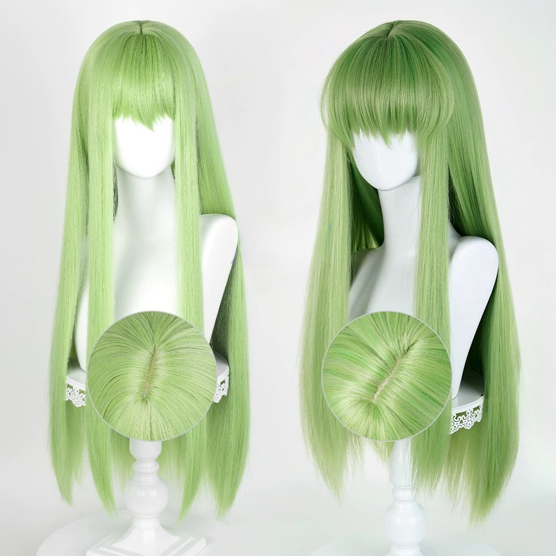 Anime CC Cosplay Green Wig Lon - Tech Accessories Women のレビューと価格