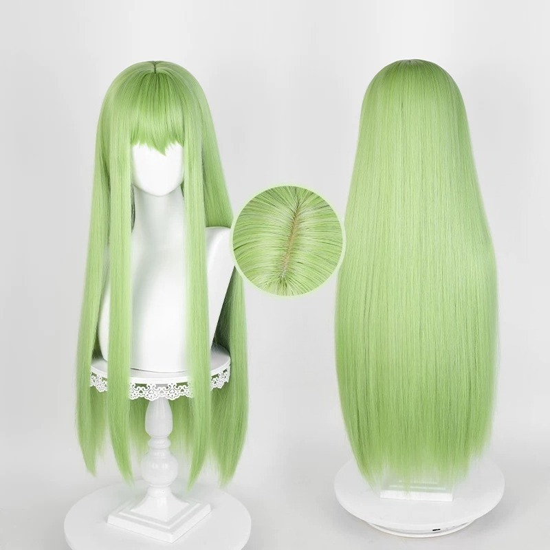 Anime CC Cosplay Green Wig Lon - Tech Accessories Women のレビューと価格