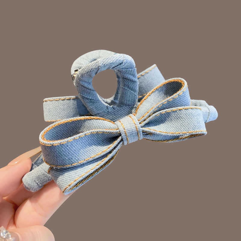 Autumn Winter Denim Bow Hair C - Hi Tech Accessories のレビューと価格