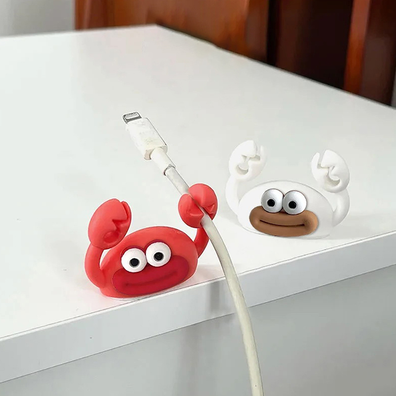 Cartoon Crab Cable Holder Desk - Desk Cable Clip のレビューと価格